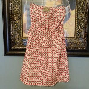 Judith March strapless white flower dress 0103:5:4